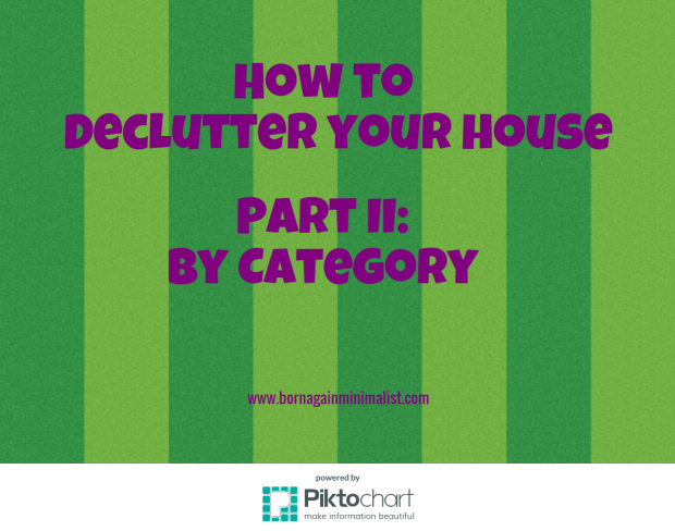 how to declutter your house by category