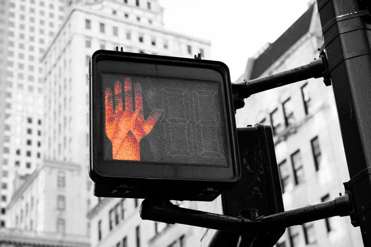 stop walking
